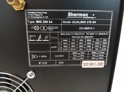 Svařovací invertor Sherman DUALMIG 210 S4