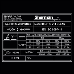 Sherman DIGITIG 214 CLEAN