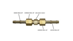 Plynová spojka vnější závit 3/8" LH - 3/8" LH